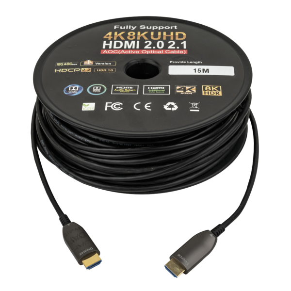 DAP HDMI 4K Glasvezelkabel 15 meter