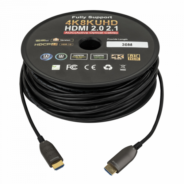 DAP HDMI 4K Glasvezelkabel 30 meter